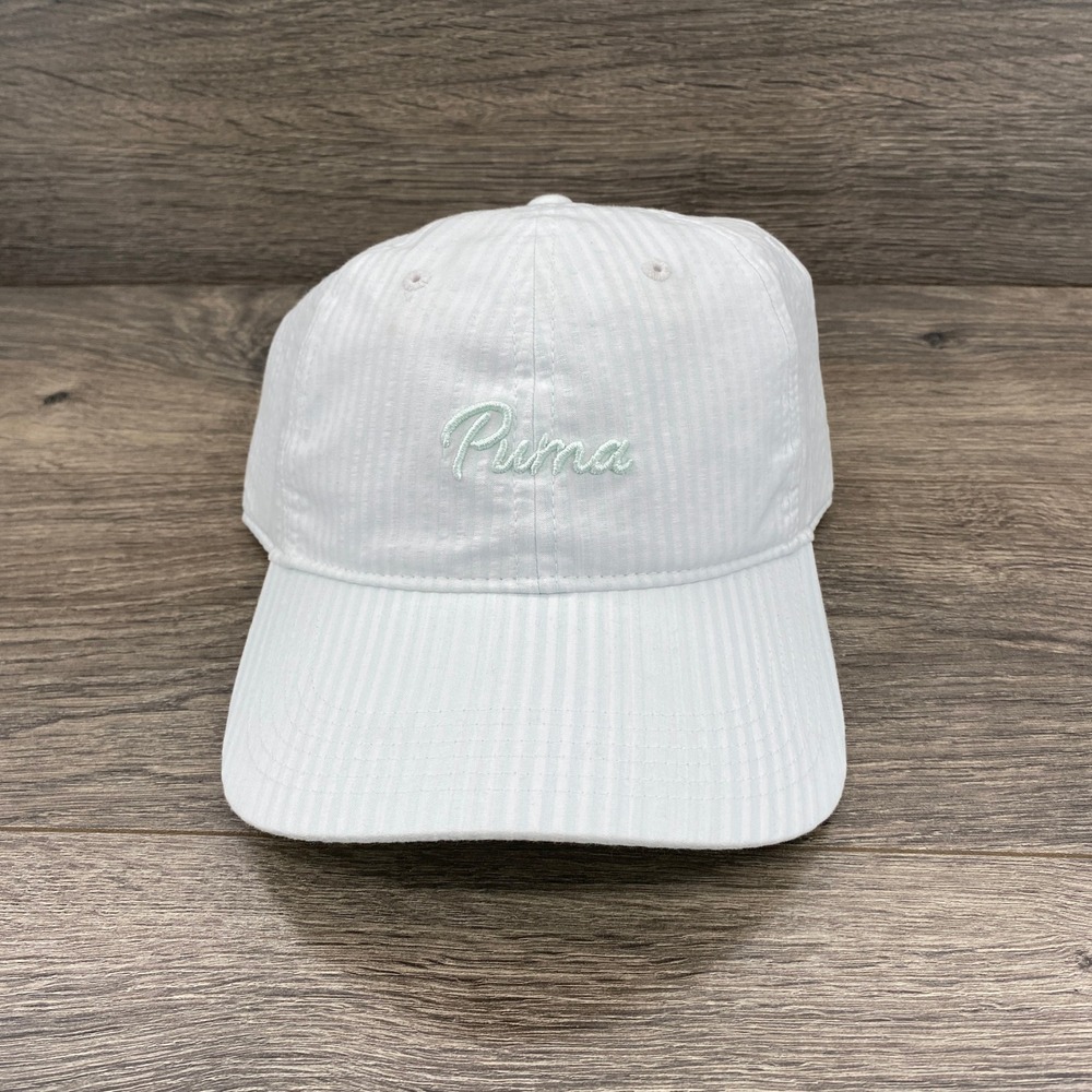 Puma Seersucker Dad Hat Peaceful Blue Adult Adjustable Strap